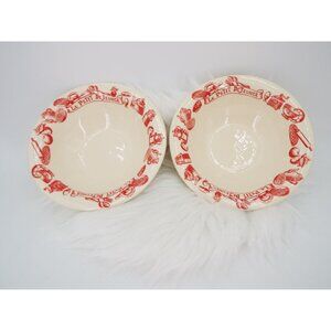 Pair of Le Comptoir De Famille France Le Petit De'Jeuner Soup Bowls